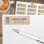 Retro Western 50th Rodeo Birthday Party<br><div class="desc">Giddy up for a milestone celebration with this retro western-themed 50th rodeo birthday return address label! Personalise it with ease and get ready to rustle up some fun!</div>