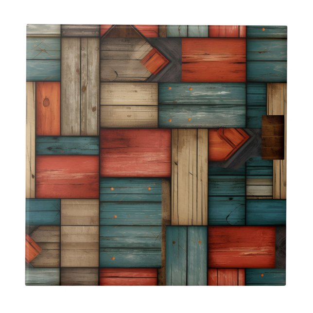 Retro Western Ceramic Tile (Front)