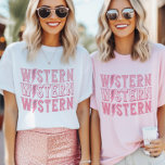 Retro Western Cowgirl Bachelorette Bridal Party T-Shirt<br><div class="desc">Retro Western Cowgirl Bachelorette Bridal Party Tee</div>