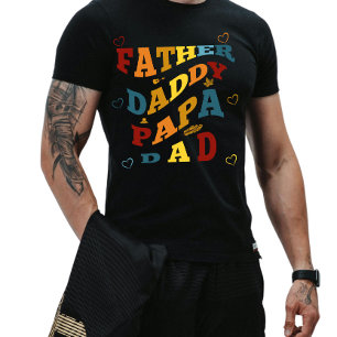 Retro Western Father, Daddy, Papa, Dad  T-Shirt