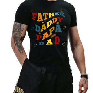 Retro Western Father, Daddy, Papa, Dad T-Shirt