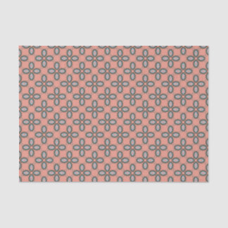 Retro Western Geometric Peach Blue Tissue Paper