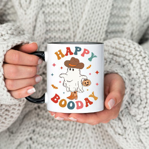 Retro Western Halloween Groovy text coffee Mug