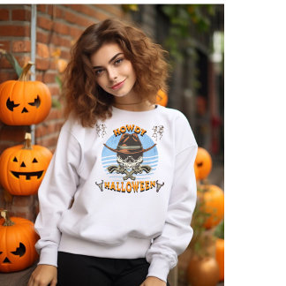 Retro Western Howdy Halloween crewneck sweatshirt