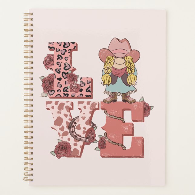 Retro Western Love Planner (Front)