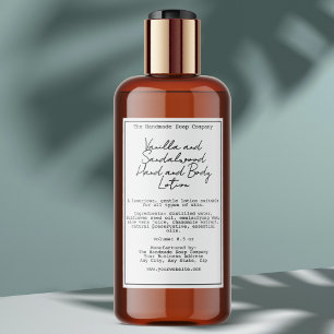 Retro White Waterproof Cosmetics Bottle Label