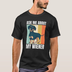 Retro Wiener Dog Graphic Dachshund Weiner T-Shirt