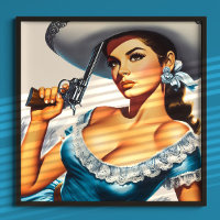 Retro Wild West Pin-up