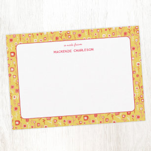Retro Wildflower Fun Personalised Card