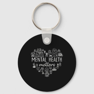 Retro Wildflower Mental Health Awareness S Key Ring