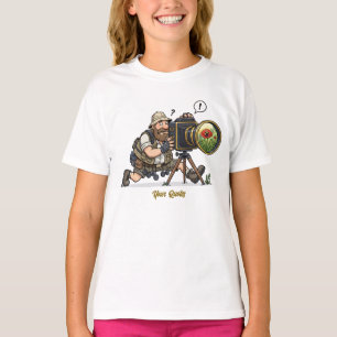 Retro Wildlife Photographer Illustration T-Shirt