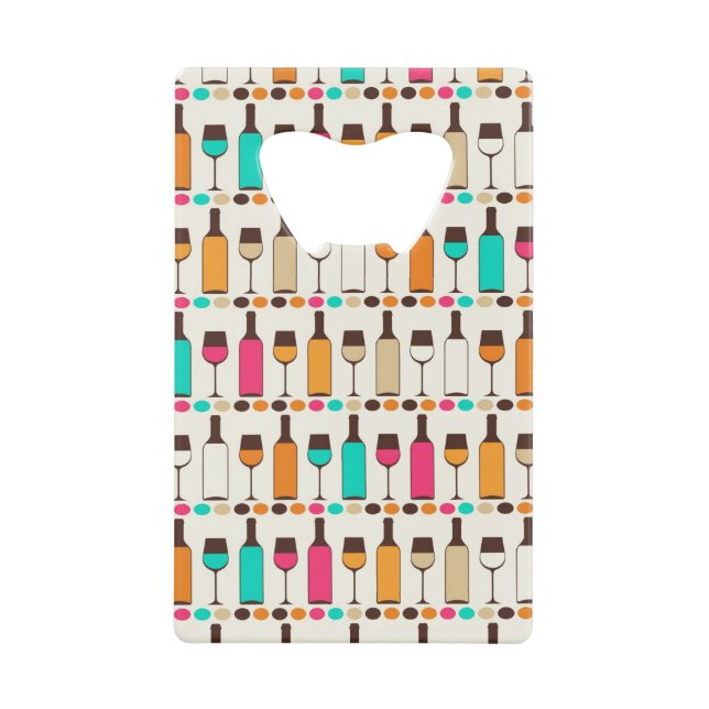 Retro wine bottles and glasses (Front)