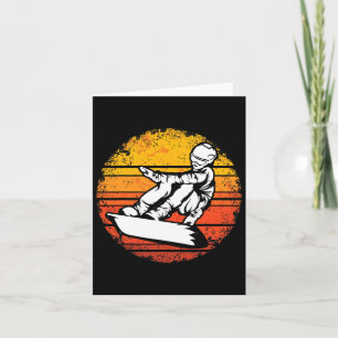 Retro Winter Sport Snowboarding Snowboarder Snowbo Card