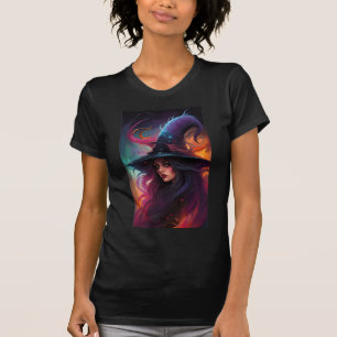 Retro Witch Colourful T-Shirt
