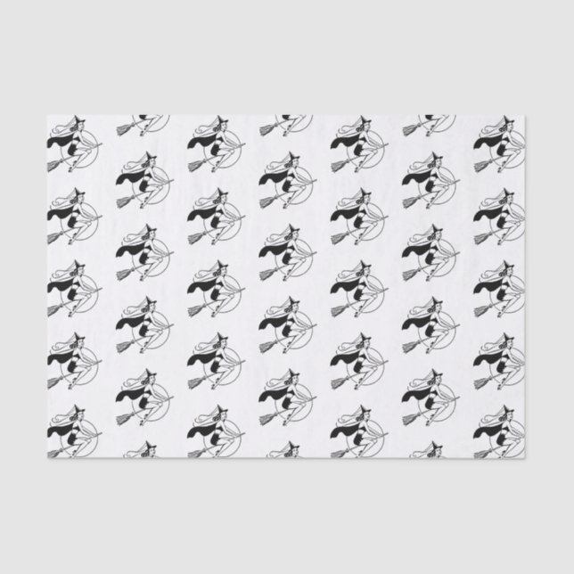 Retro Witch Tissue Paper (Front)