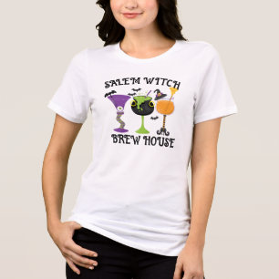 Retro Witches Be Crazy Halloween Witch Sayings Tee