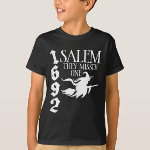 Retro witchy Salem 1692 They Missed One Witch Hall T-Shirt