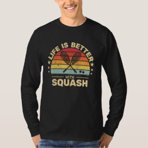 retro with Squash for Squash Player T-Shirt