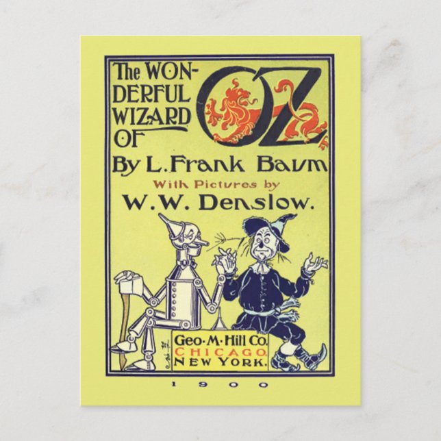 Retro Wizard of Oz Vintage Postcard (Front)