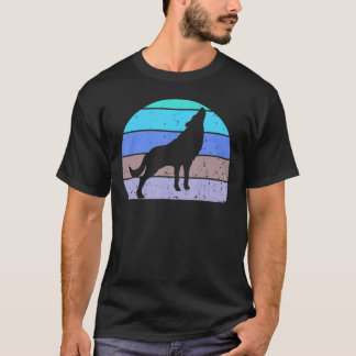 Retro Wolves Wolf Vintage Wolves Wolf Silhouette A T-Shirt