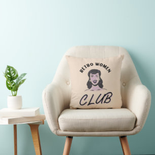RETRO WOMAN CLUB VINTAGE 1950'S VIBE PILLOWS