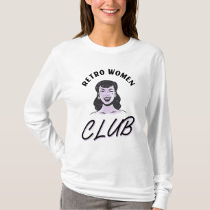 RETRO WOMAN CLUB WIFE T-SHIRTS TEES