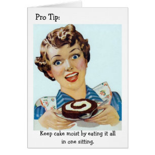 Retro Woman - Eating All Your Cake,