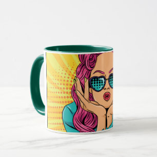 Retro woman Mug