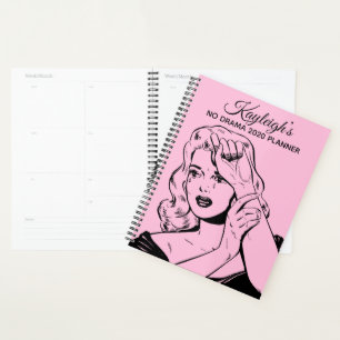 Retro Woman No Drama Planner