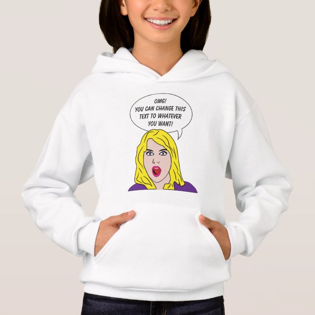 RETRO WOMAN with YOUR TEXT custom clothing (Front)
