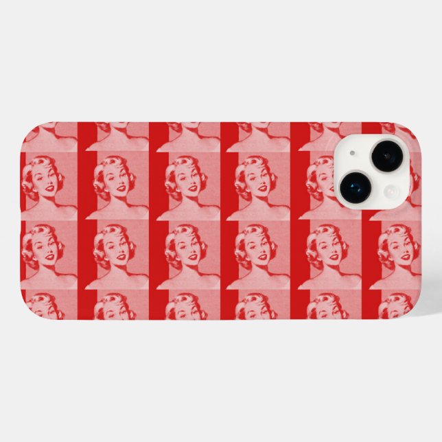 Retro Women Case-Mate iPhone Case (Back (Horizontal))