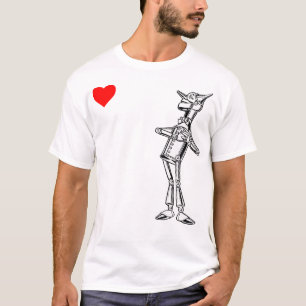 Retro Wonderful Wizard Of Oz Gifts Tin Man Heart T-Shirt