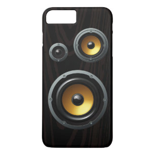 Retro Wood Grain Speaker Trio Case-Mate iPhone Case