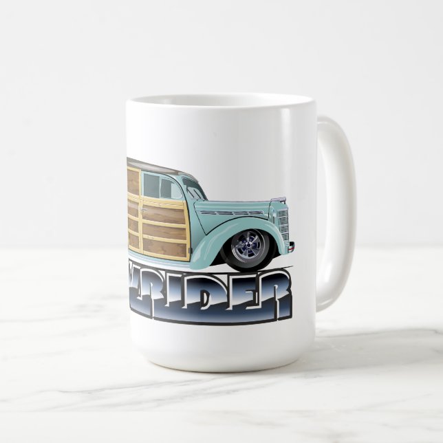 Retro Woody Lowrider Coffee Mug (Front Right)