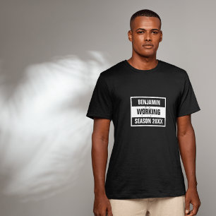 retro Working Season 20XX black T-Shirt