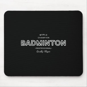 Retro World Champion Badminton Professional Mouse Pad