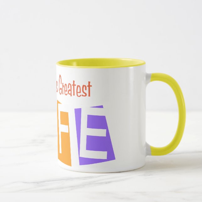 Retro World's Greatest Wife Mug (Right)