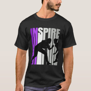 Retro Wrestling Girl Wrestlings Inspire Inspiring T-Shirt