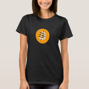 Retro X Bitcoin Crypto Satoshis Symbol 21 T-Shirt