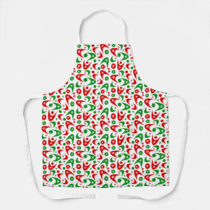 Retro Xmas Boomerangs Apron