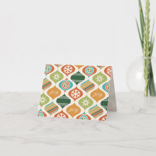 Retro Xmas Ginger & Spice Happy Holidays Thank You Card