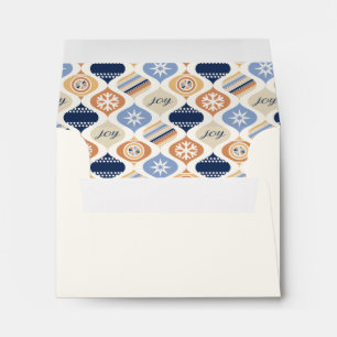Retro Xmas Holiday Luxe Envelope