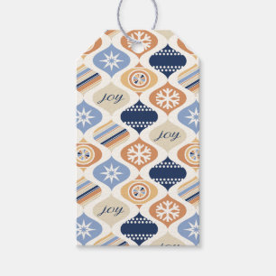 Retro Xmas Holiday Luxe Personalised Gift Tags
