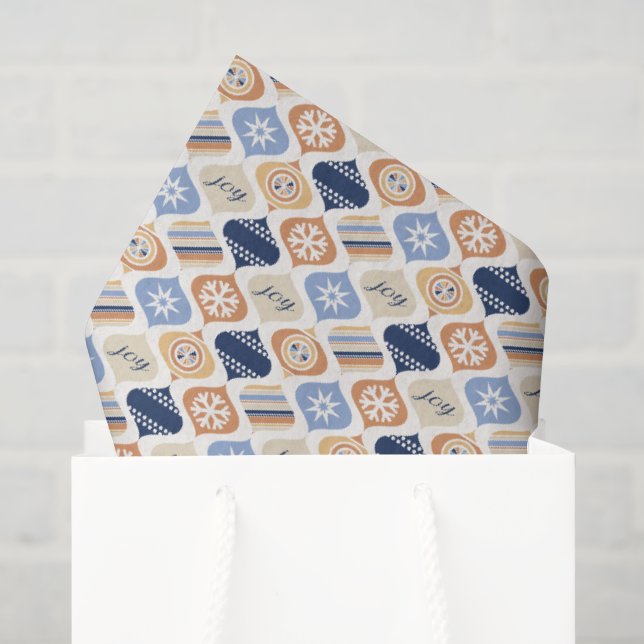 Retro Xmas Holiday Luxe Tissue Paper (Gift Bag)