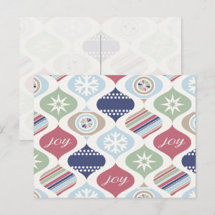 Retro Xmas Vintage Luxe Holiday Postcard