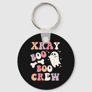 Retro Xray Boo Boo Crew Ghost X-ray Technician Hal Key Ring