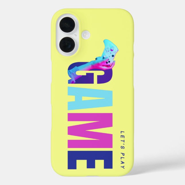Retro Y2K Tech Synthwave Cyberpunk Gamer Yellow Case-Mate iPhone Case (Back)