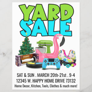 Retro Yard Sale Flyer
