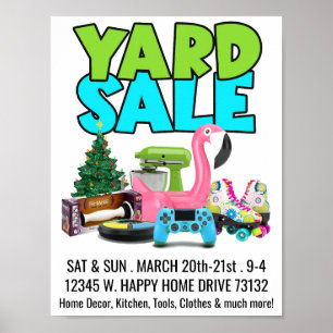 Retro Yard Sale Poster