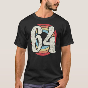 Retro Year 1964 Team Sports Number 64 Sixty Four T-Shirt